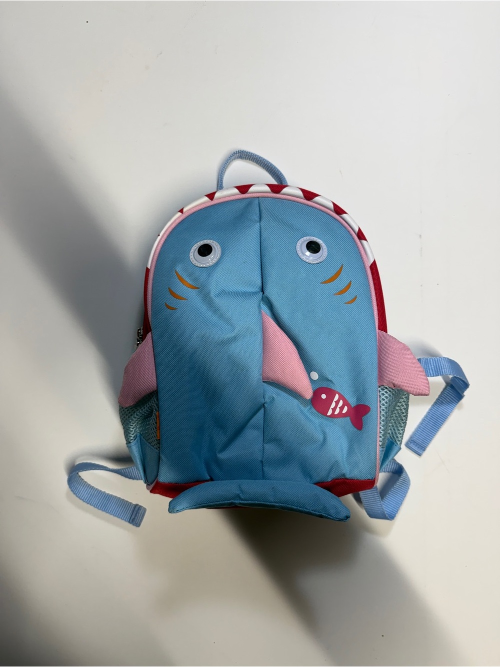 Yodo Shark Light Blue Kids Backpack with  Logo